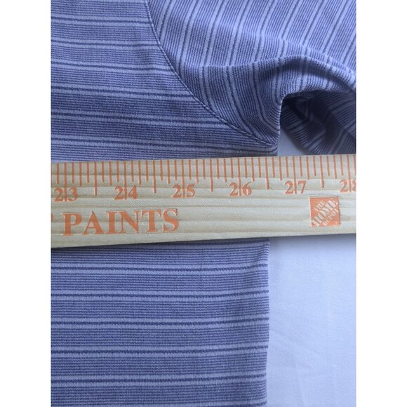 Nike Tiger Woods Mens Striped Golf Polo Shirt Short Sleeve Blue XXL Performance - Picture 3 of 10